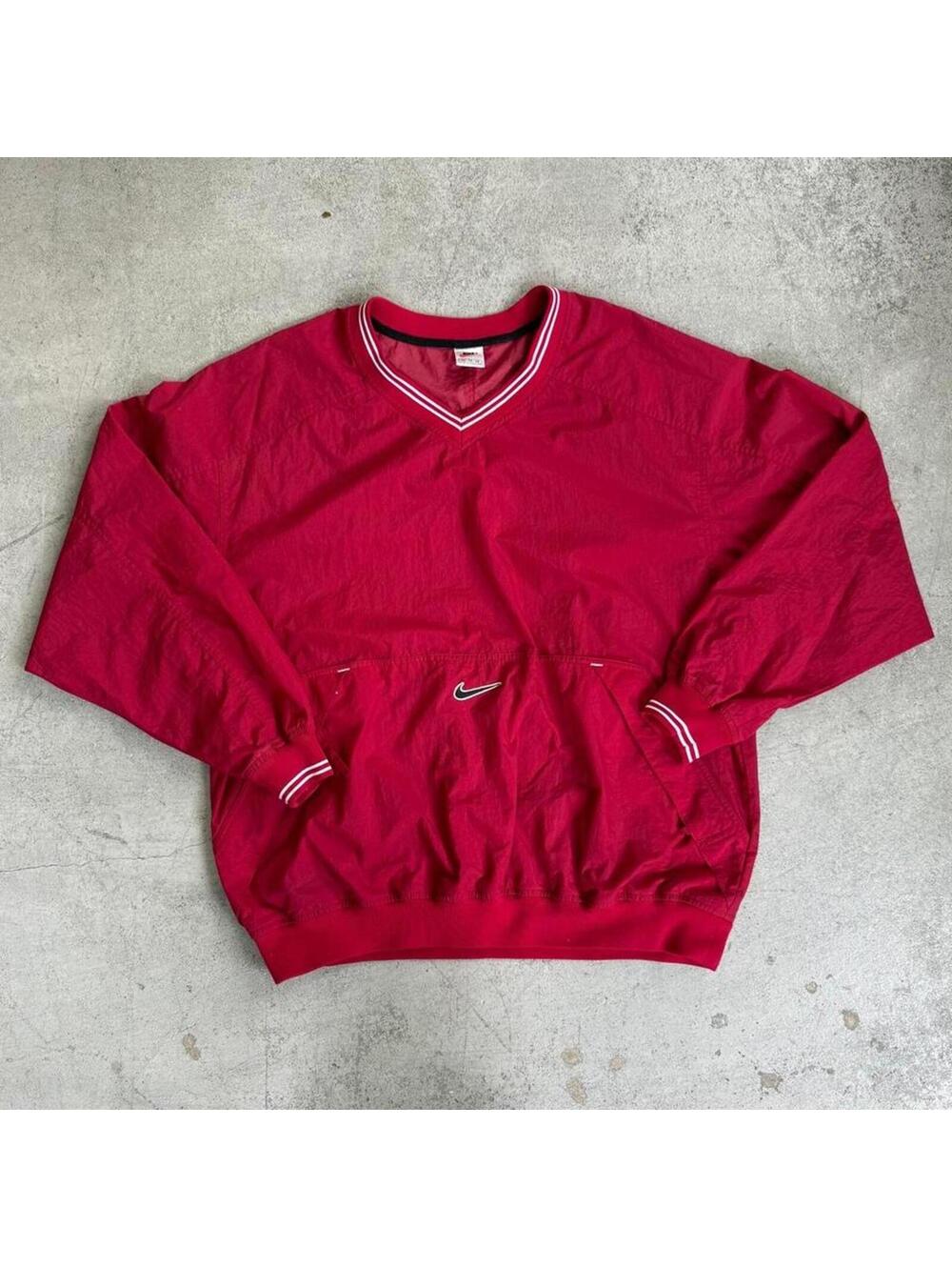 Vintage 90s Nike Center Swoosh Pullover Windbreaker Jacket